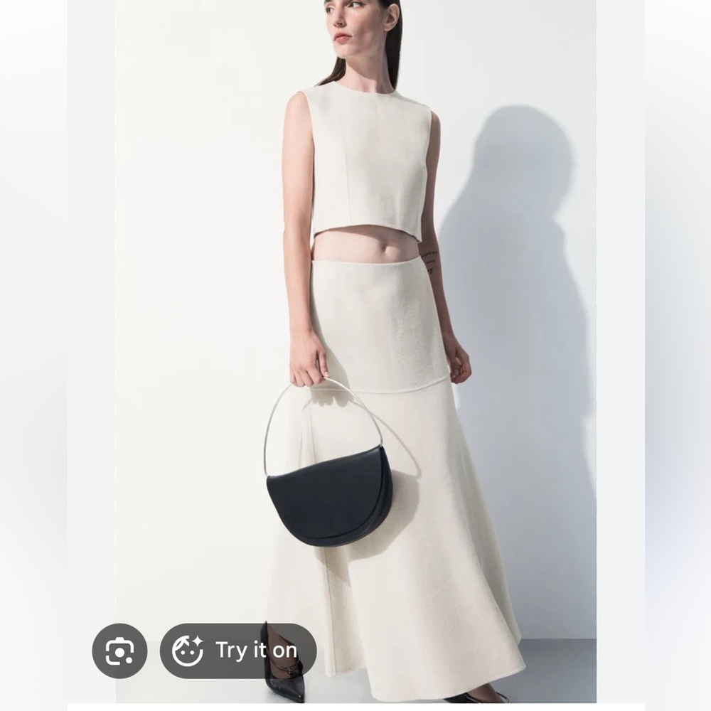 COS wool blend maxi skirt